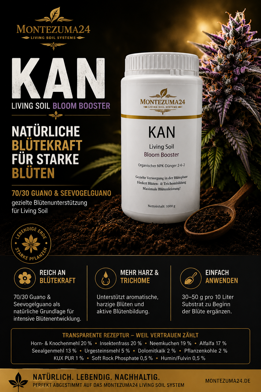 KAN Organischer Blütedünger – für Blüte & Frucht | MONTEZUMA24