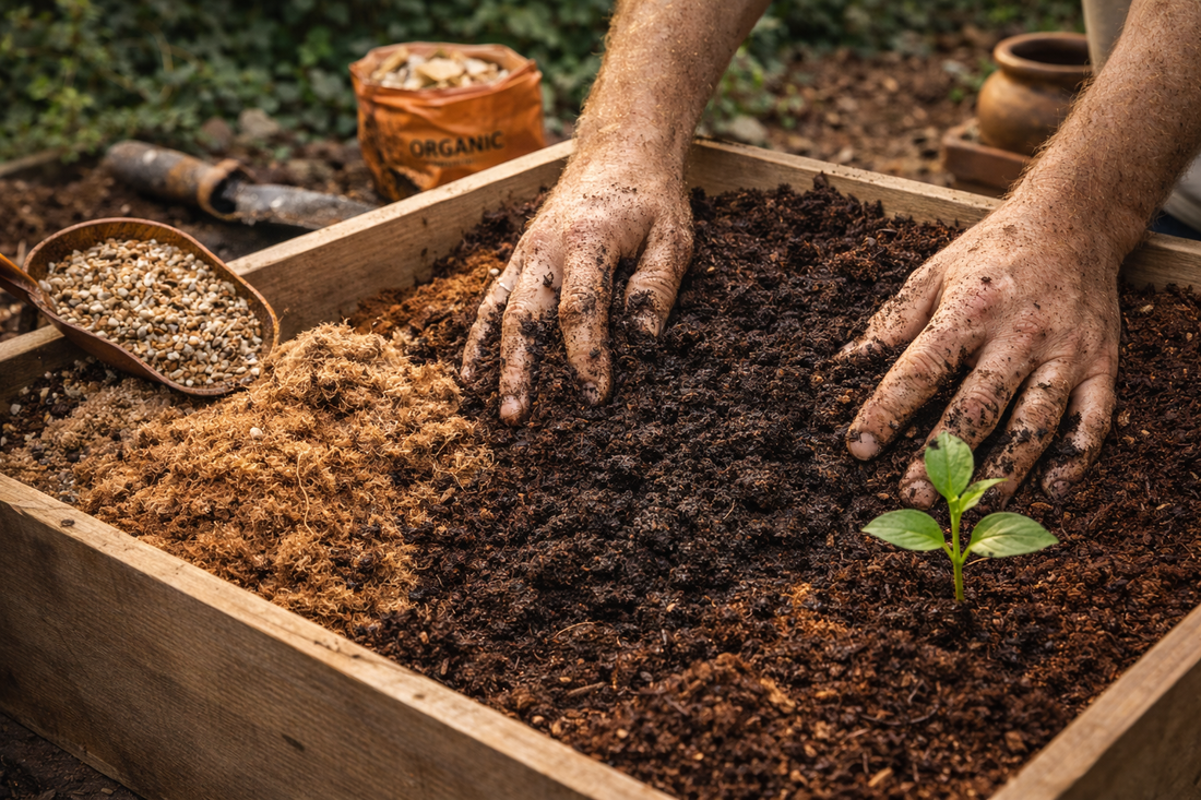 Living Soil selber machen – organische Erde mit Kompost und Pflanzenkohle mischen