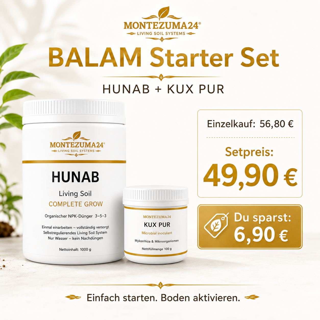 BALAM Living Soil Starter Set – Organischer Langzeitdünger | MONTEZUMA24
