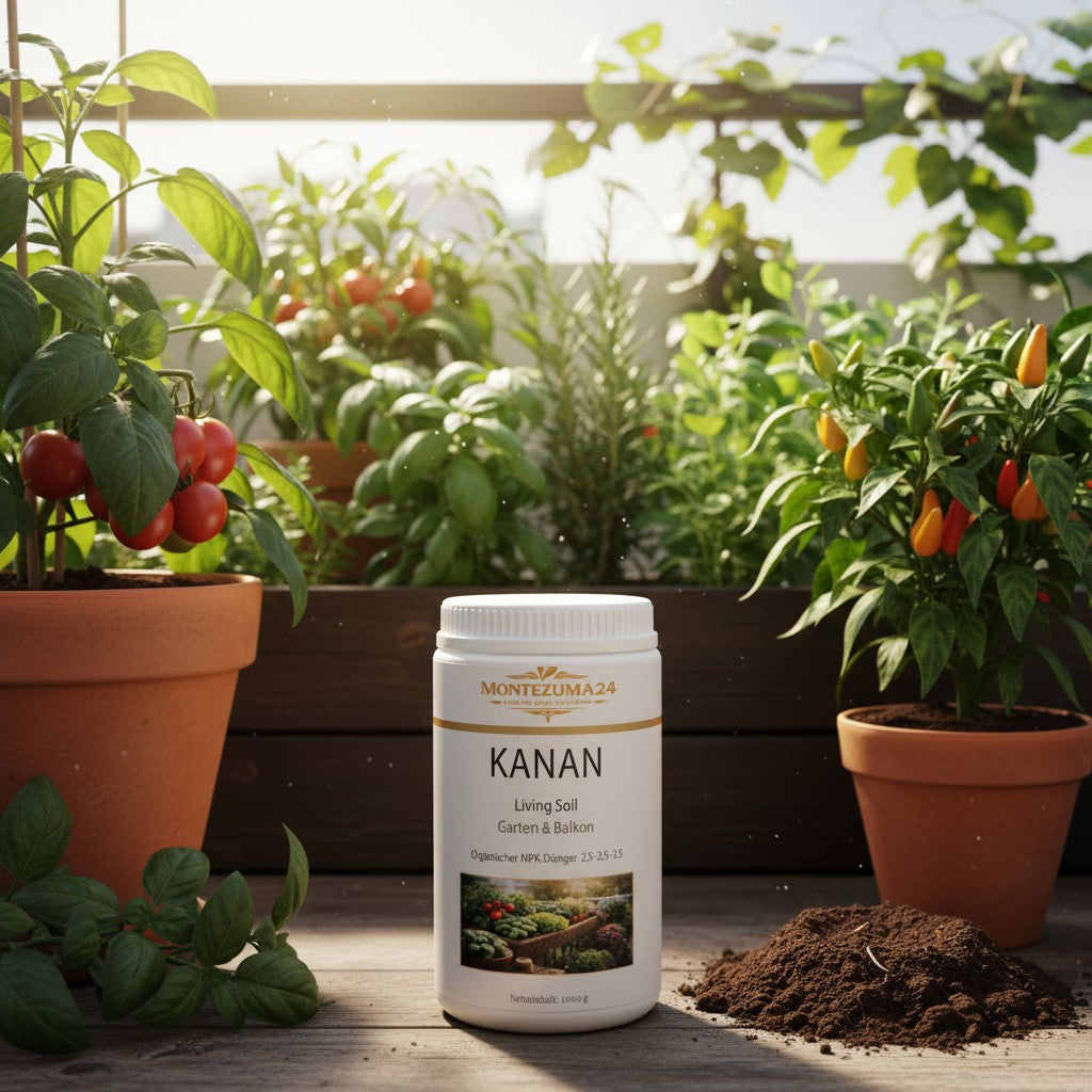 KANAN Organischer Dünger für Balkon & Garten – Langzeitdünger | MONTEZUMA24